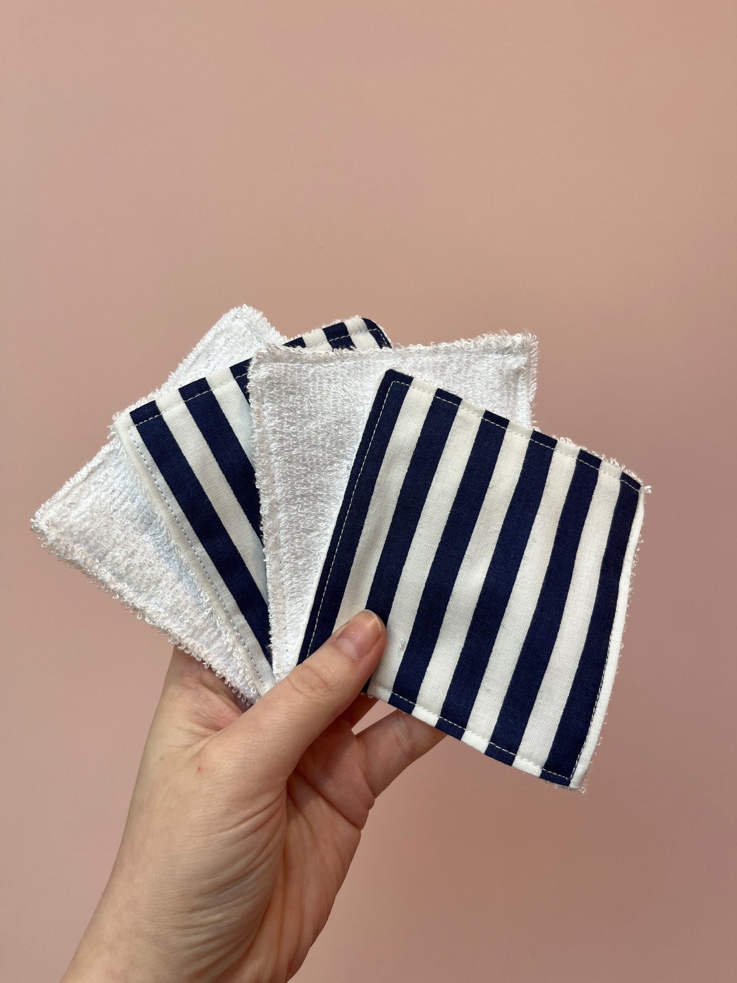 Blue Stripe | Resuable Face Wipes