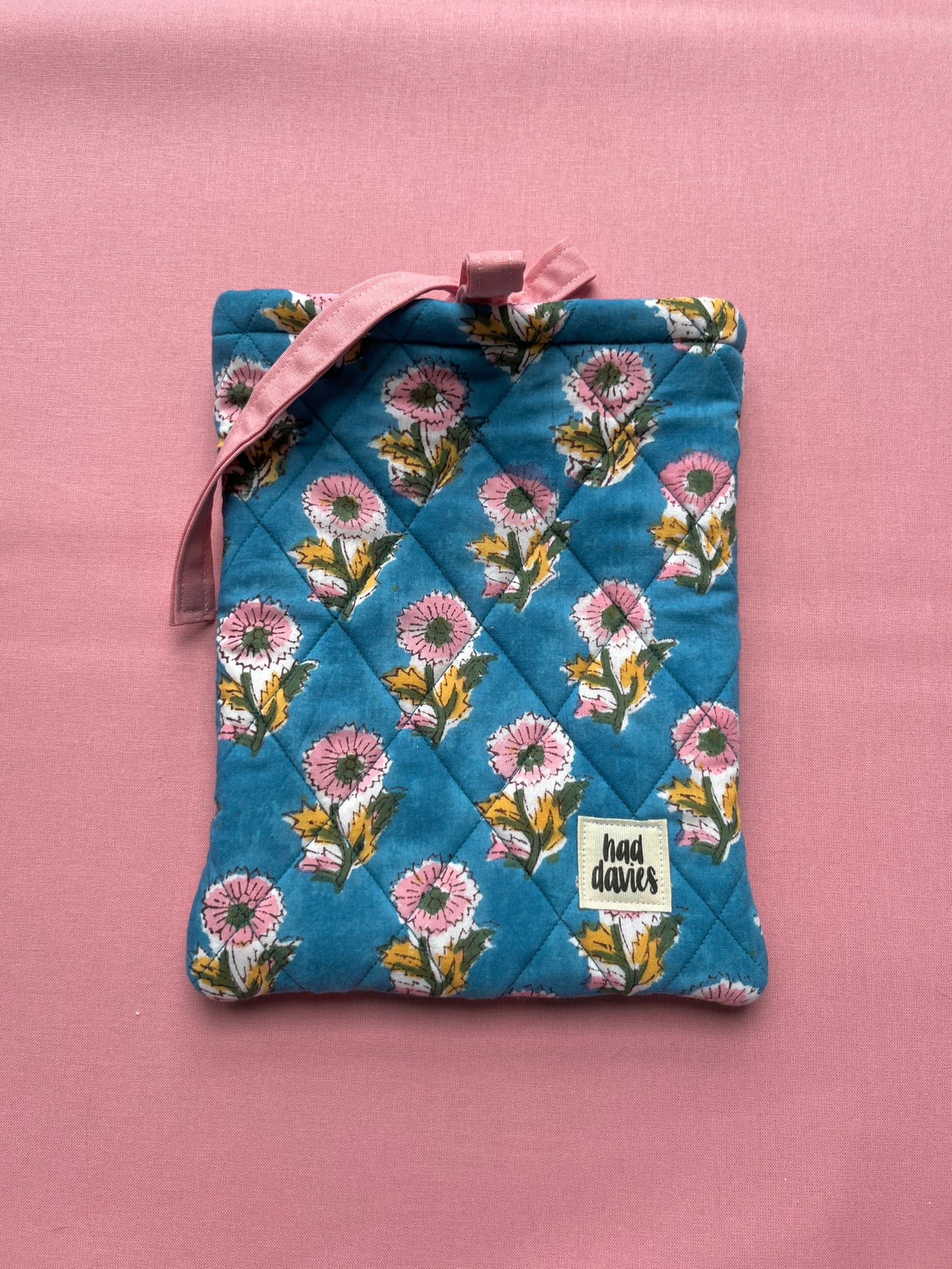 Blue Block Print Kindle Sleeve | Limited Edition