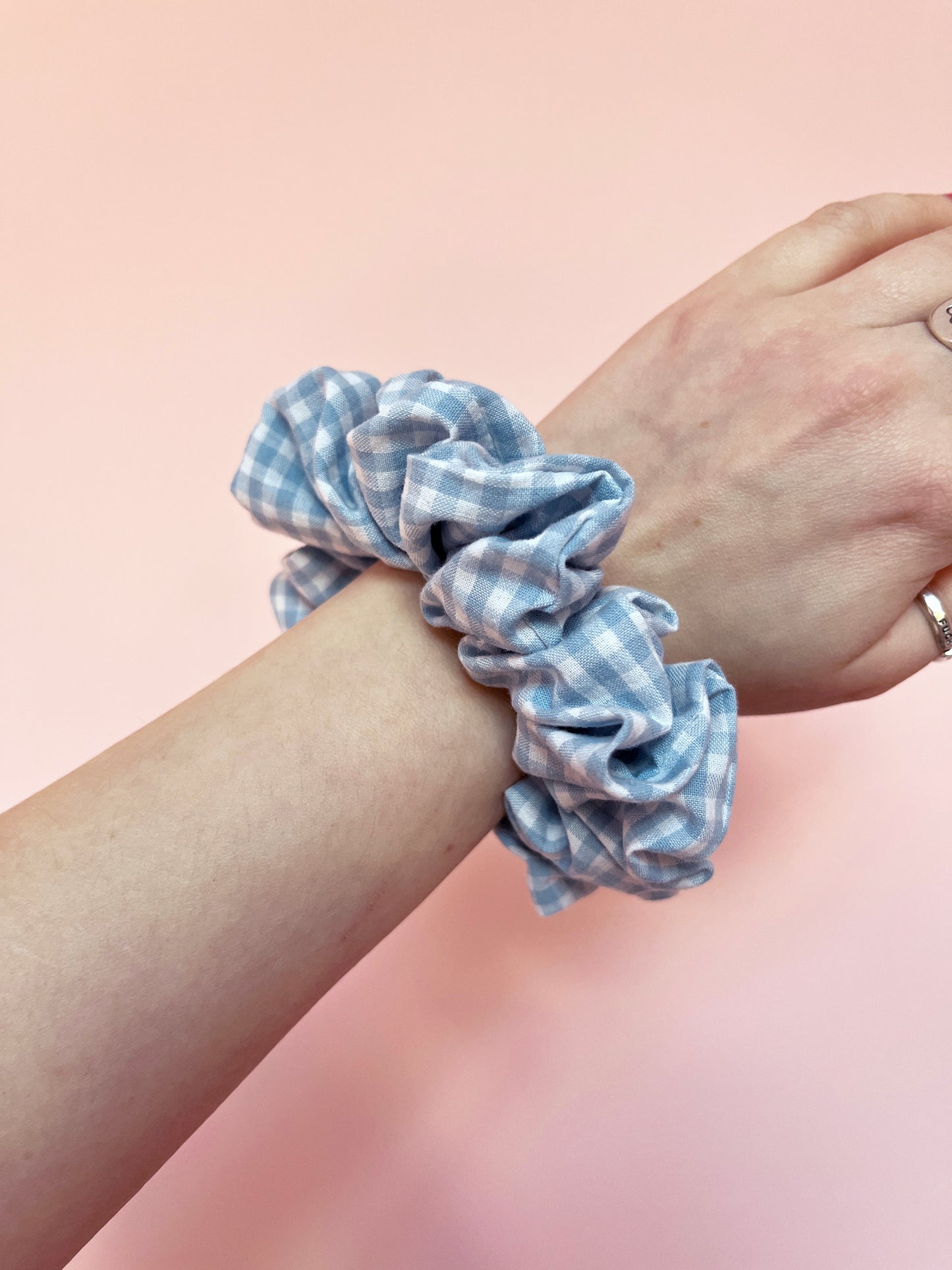 Blue Gingham | Classic Scrunchie