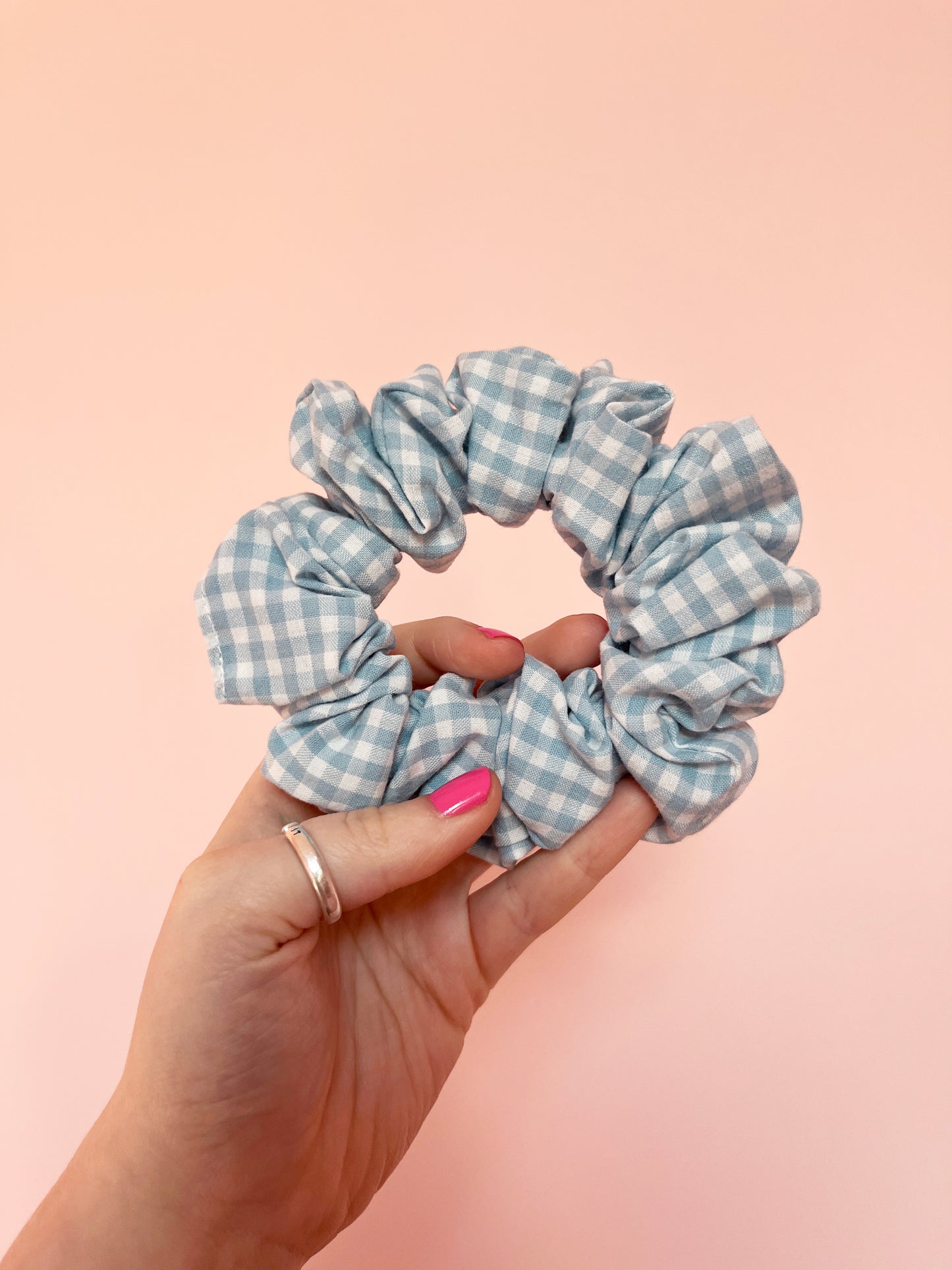 Blue Gingham | Classic Scrunchie