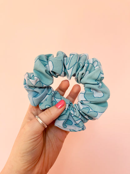 Blue Floral | Classic Scrunchie