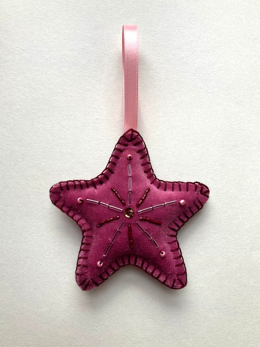 Christmas Star Beaded Decoration 19
