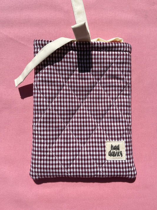 Berry Gingham Kindle Sleeve