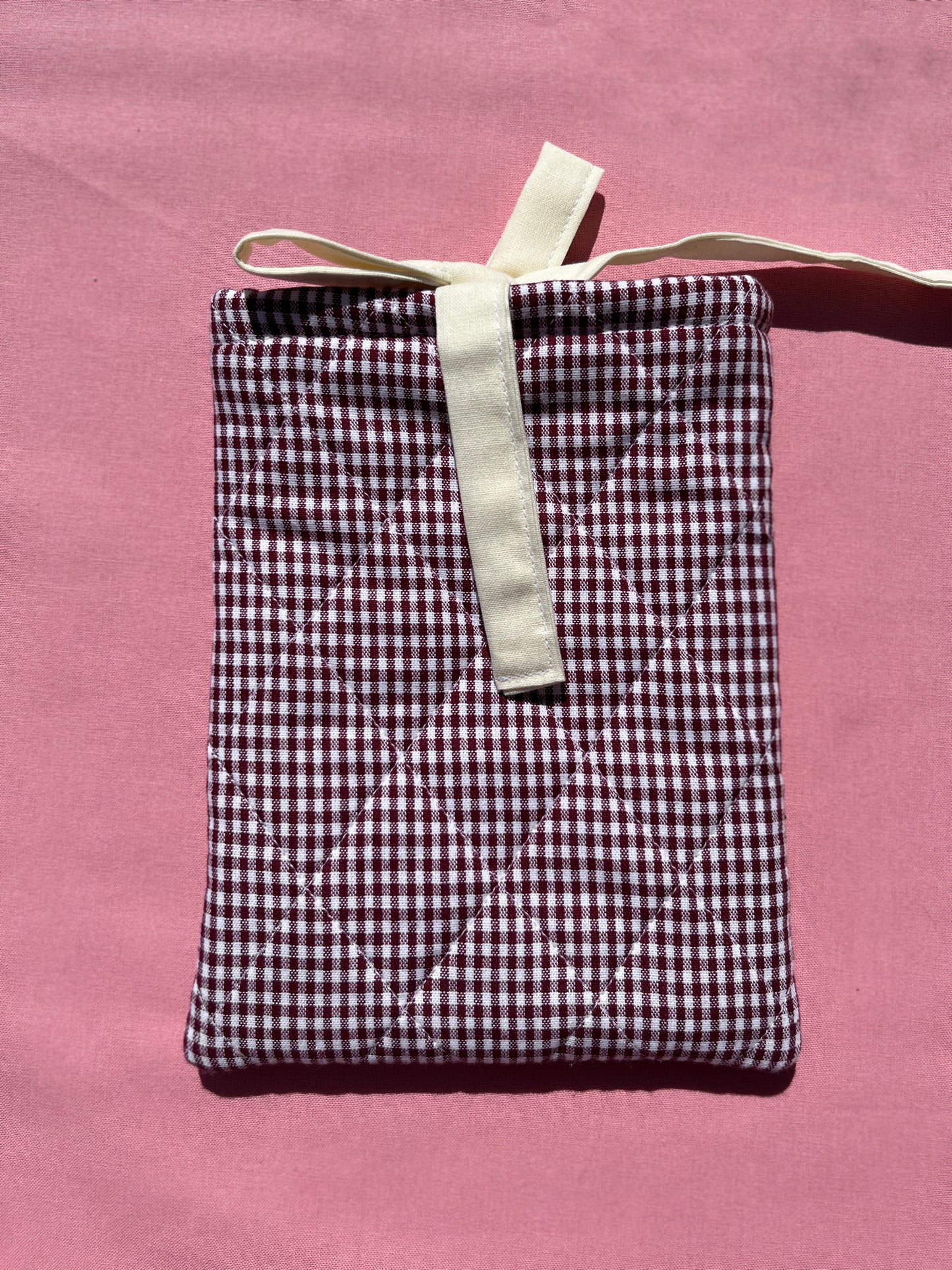 Berry Gingham Kindle Sleeve
