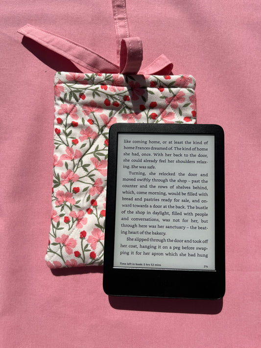 Strawberry Floral Kindle Sleeve