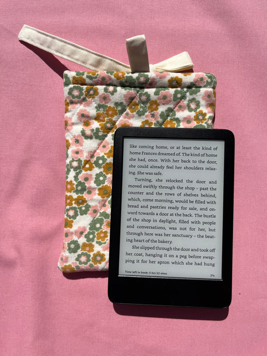 Floral Babycord Kindle Sleeve
