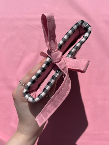 Black Gingham Kindle Sleeve