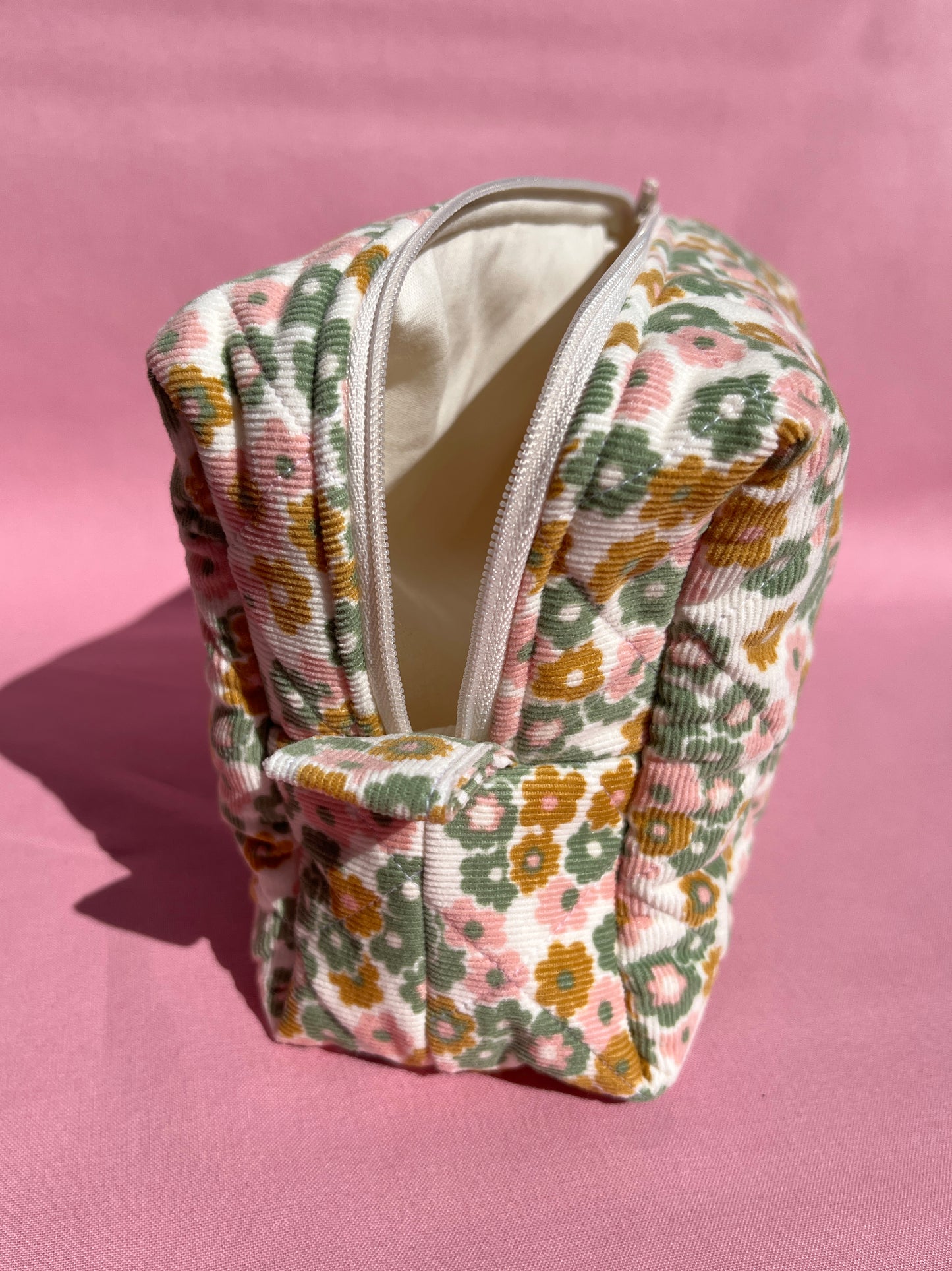Floral Babycord Large Boxy Pouch