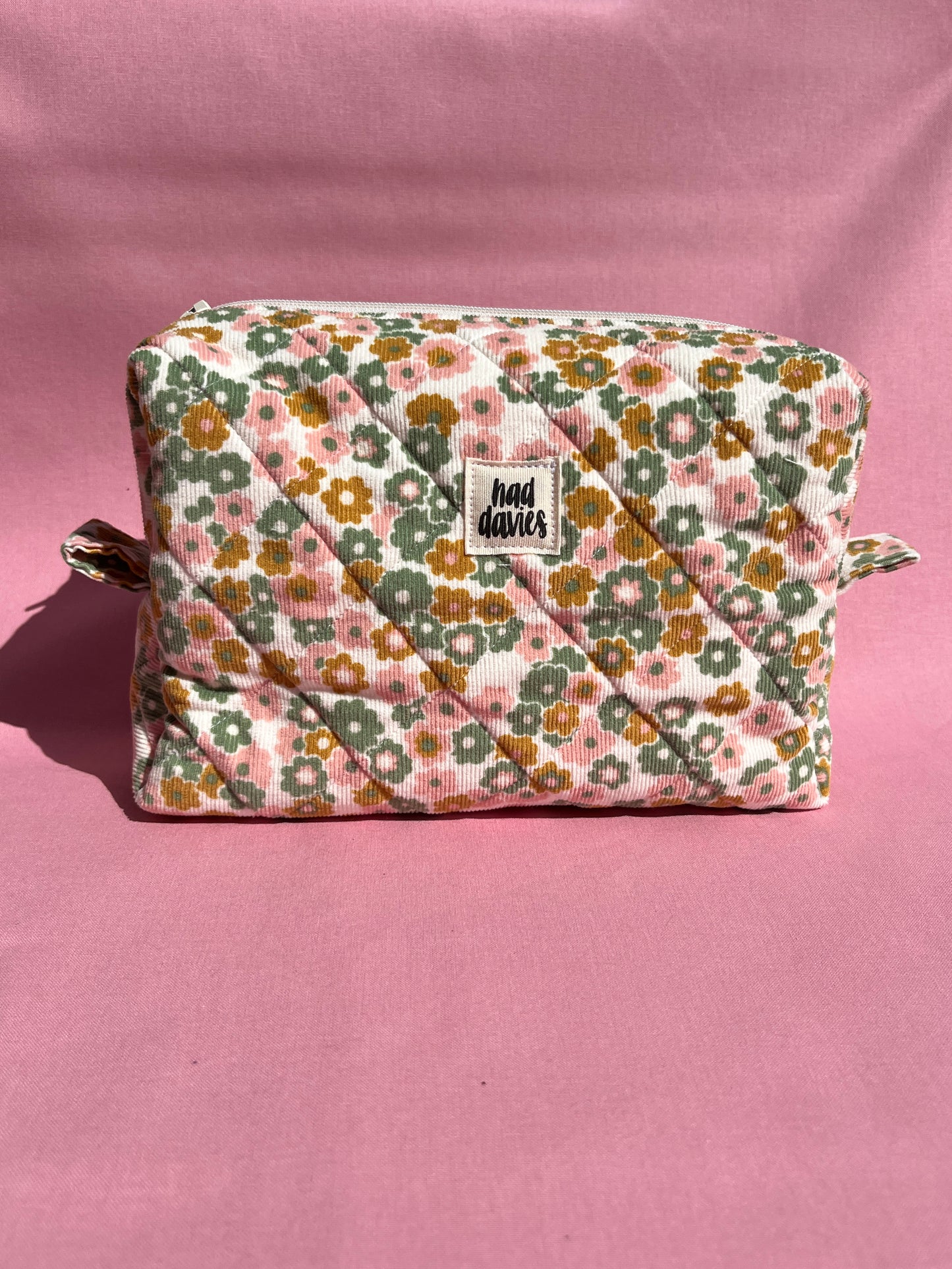 Floral Babycord Large Boxy Pouch