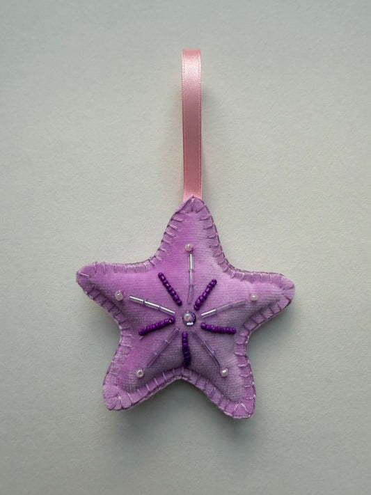 Christmas Star Beaded Decoration 22