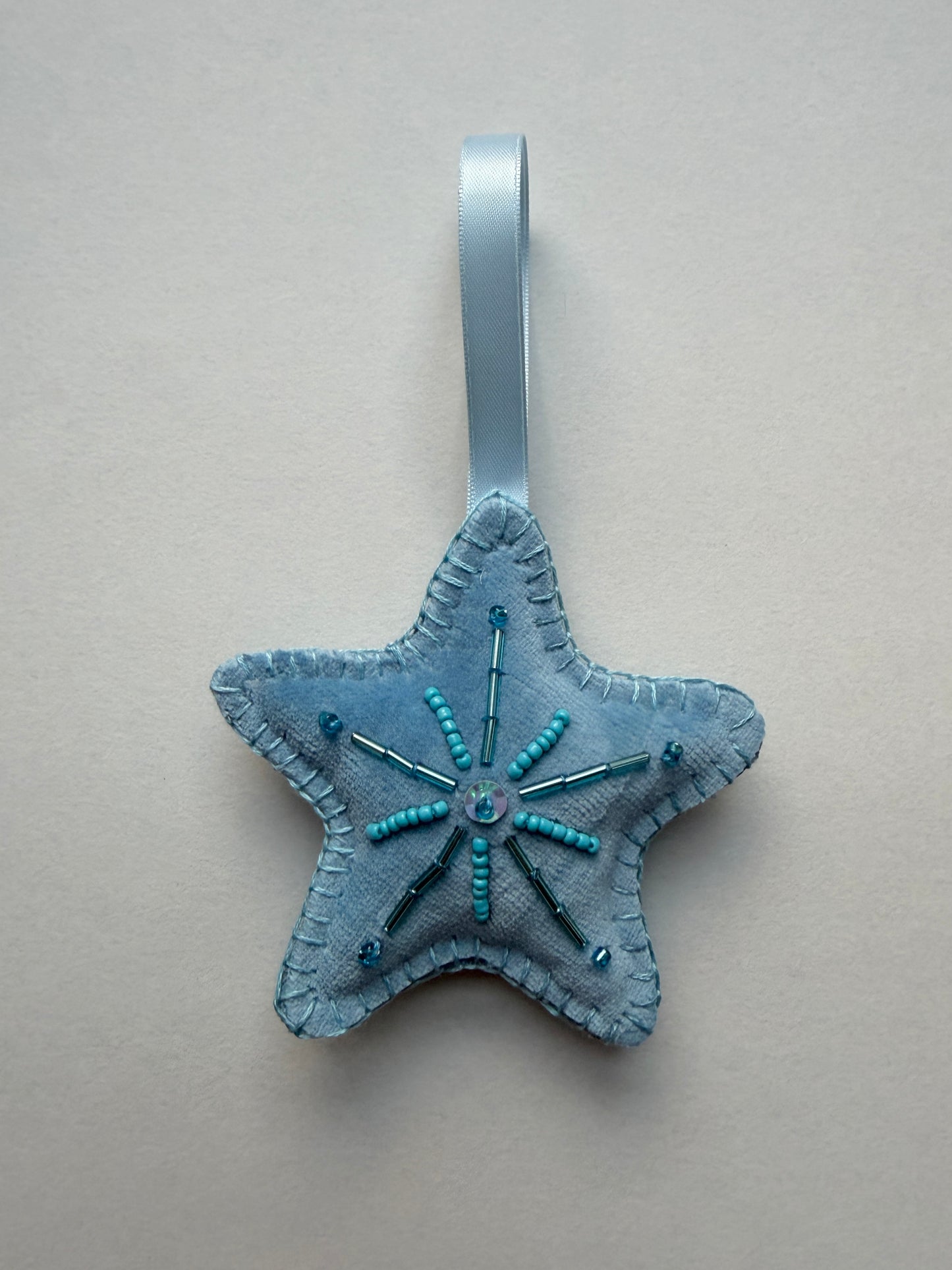 Christmas Star Beaded Decoration 24