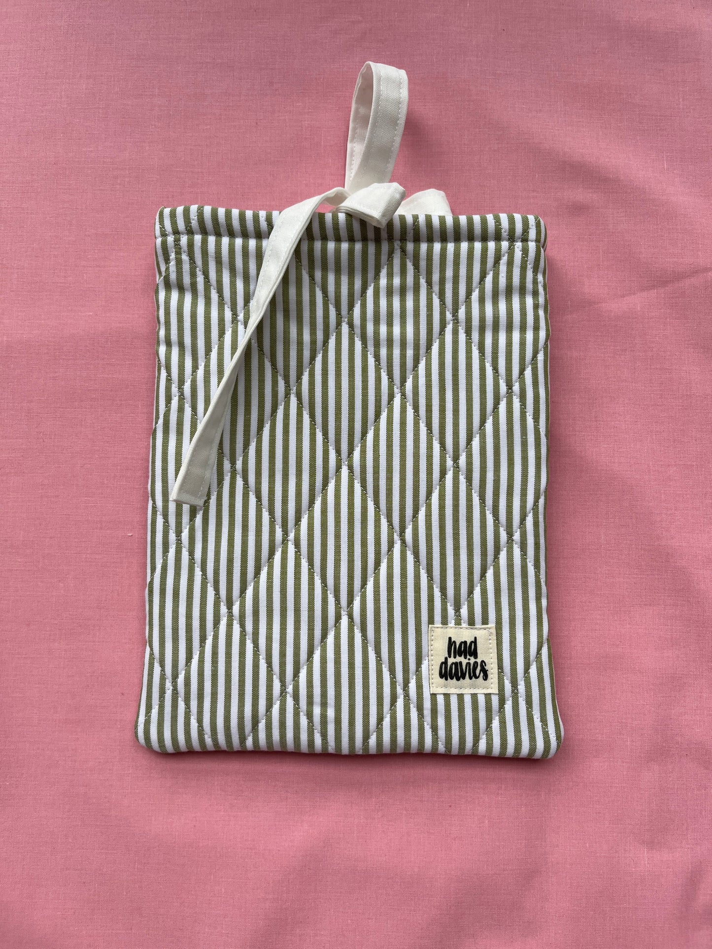 Olive Stripe Kindle Sleeve
