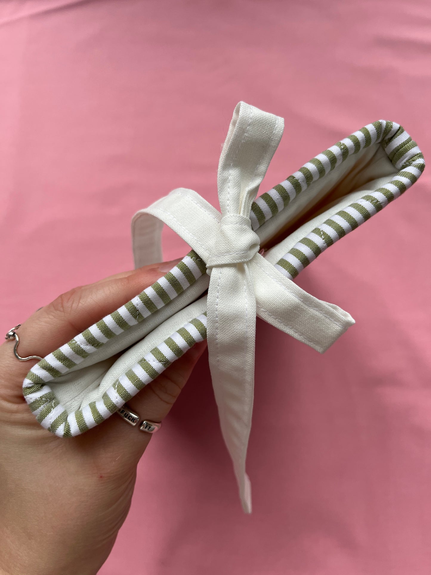 Olive Stripe Kindle Sleeve