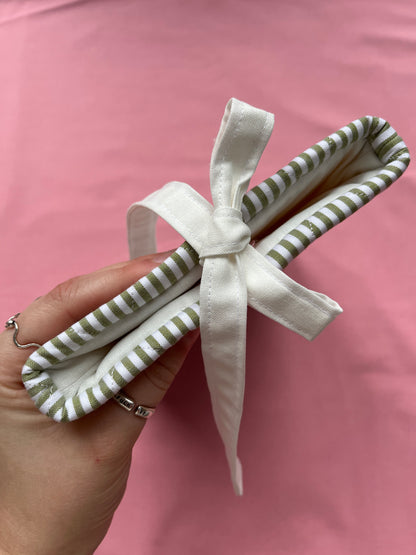 Olive Stripe Kindle Sleeve