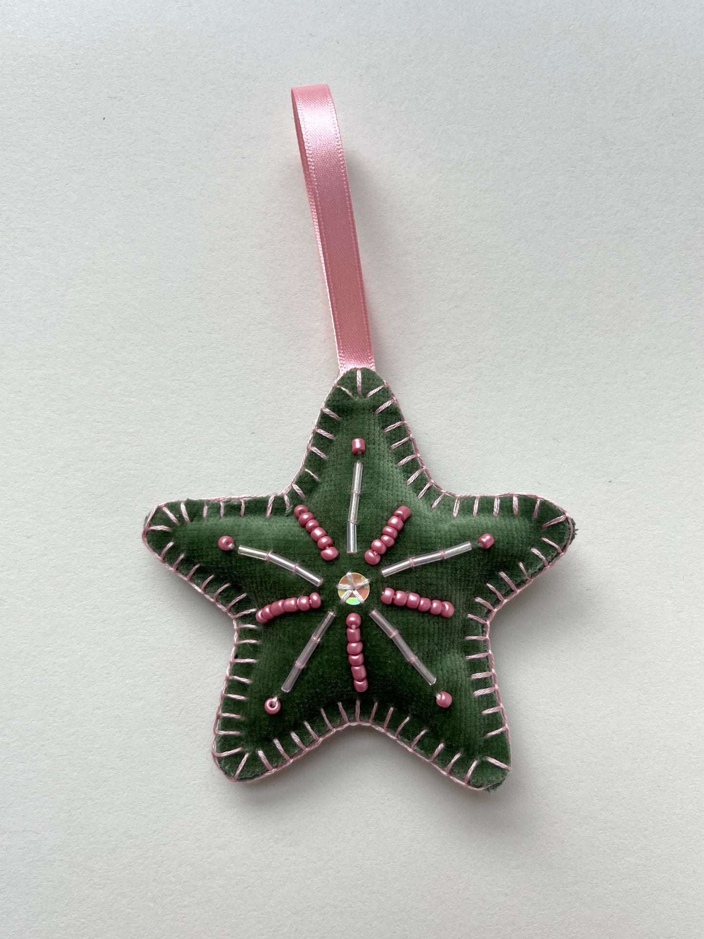 Christmas Star Beaded Decoration 12
