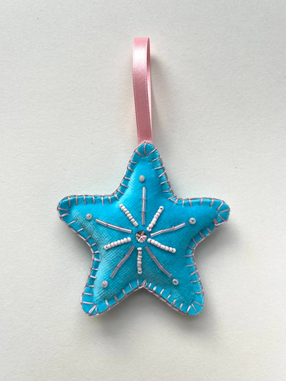 Christmas Star Beaded Decoration 13