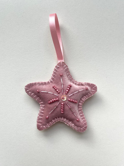 Christmas Star Beaded Decoration 14