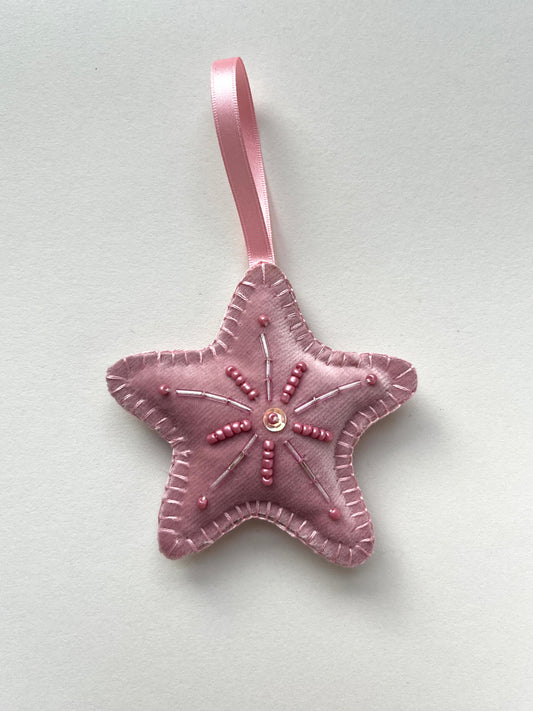 Christmas Star Beaded Decoration 14