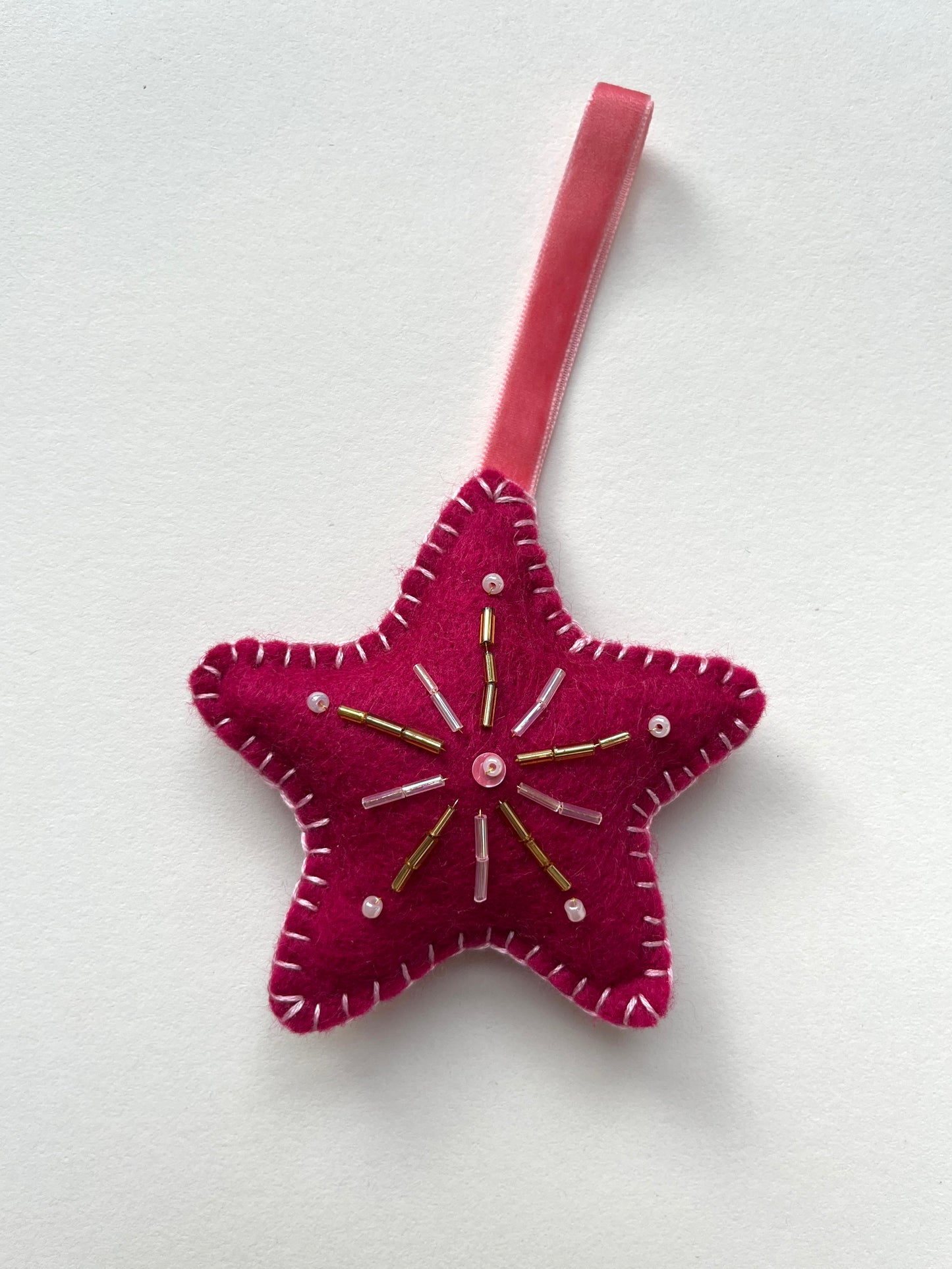 Christmas Star Beaded Decoration 15