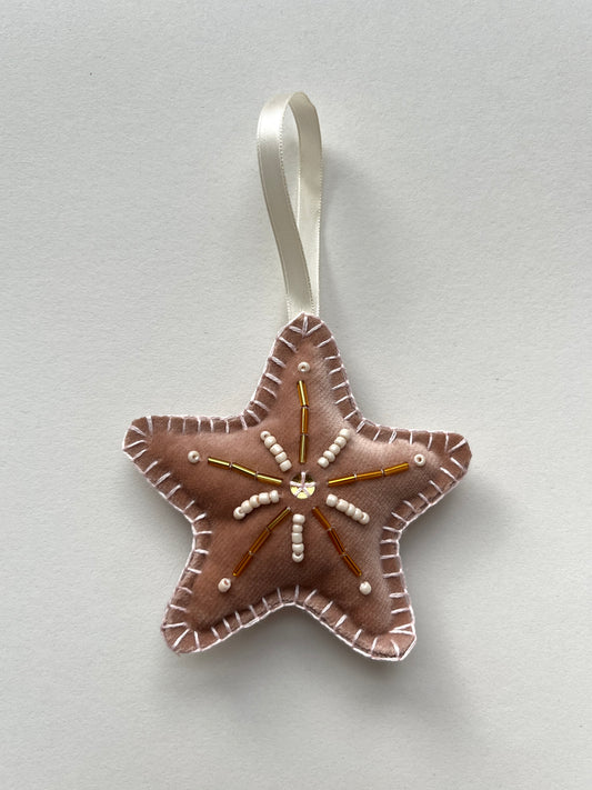 Christmas Star Beaded Decoration 16
