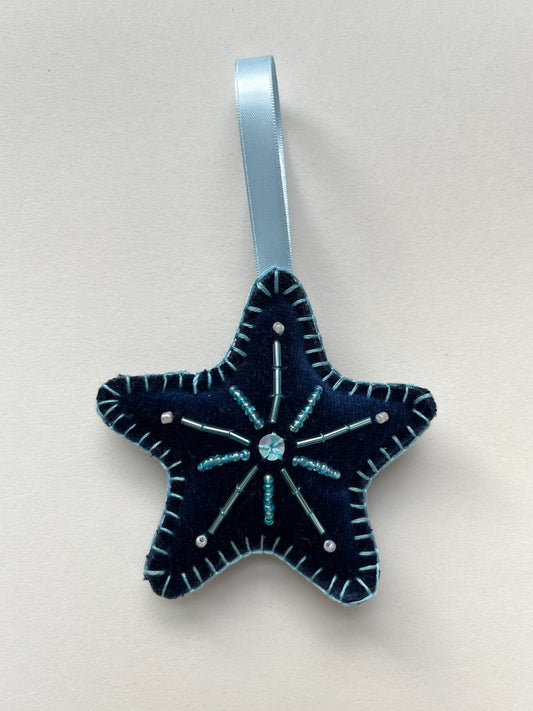 Christmas Star Beaded Decoration 18