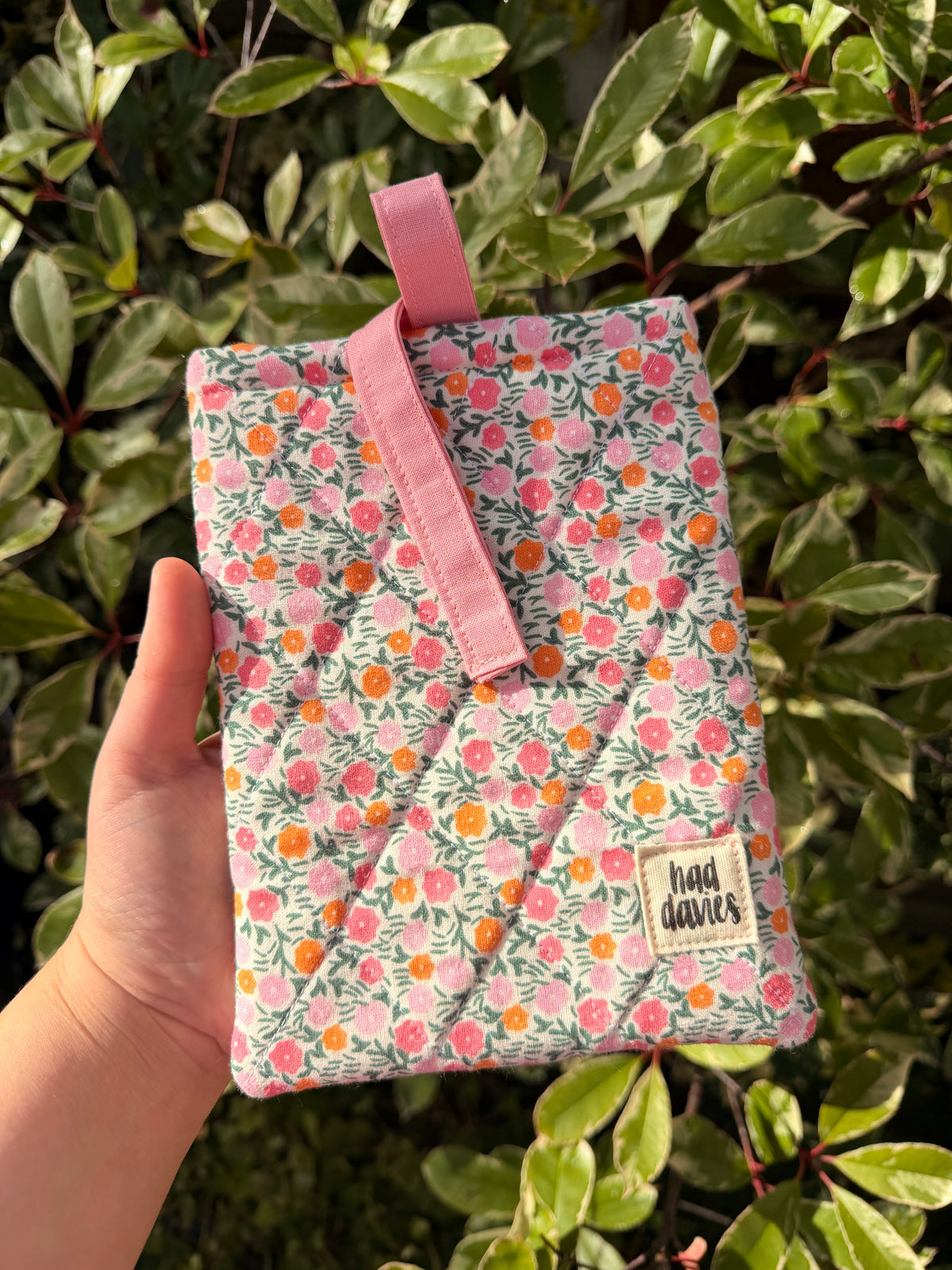 Pink Floral Kindle Sleeve | SAMPLE SALE