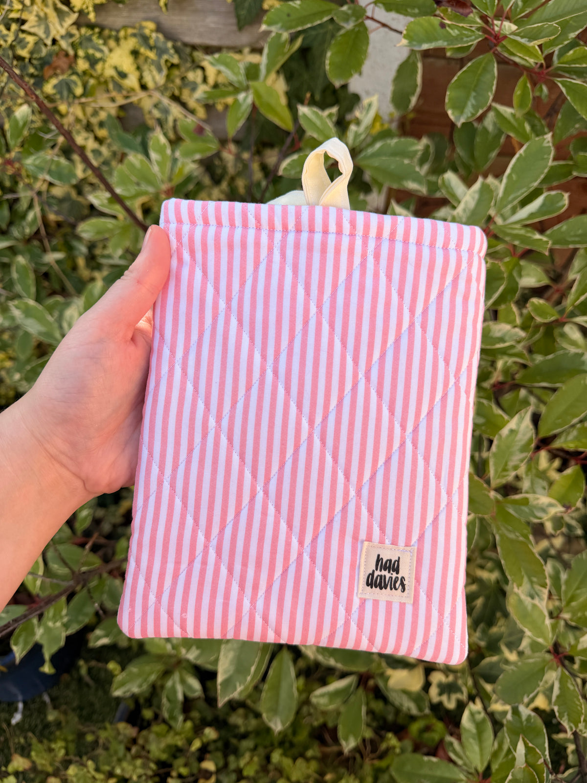 Pink Stripy Kindle Sleeve | SECONDS SALE