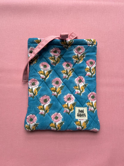 Blue Block Print Kindle Sleeve | Limited Edition