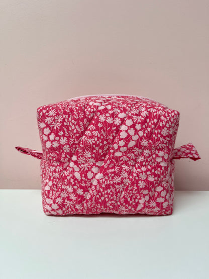 Red Floral Small Boxy Pouch | Limited Edition